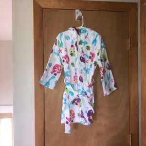 Swim bathrobe girls like new Size Sm. 5/6